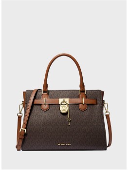 Сумка Michael Kors Hamilton Large Brown Logo