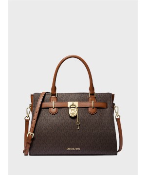 Сумка Michael Kors Hamilton Large Brown Logo