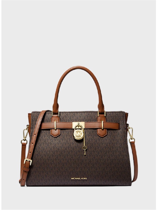 Сумка Michael Kors Hamilton Large Brown Logo