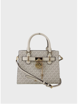 Сумка Michael Kors Hamilton Cream Multi Logo
