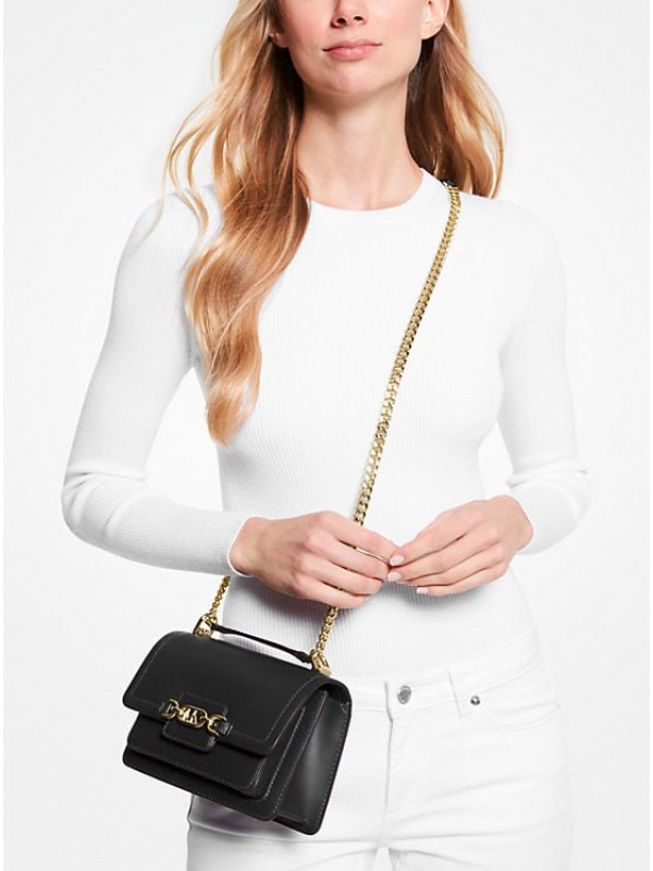 Сумка Michael Kors Heather Extra-Small Black Crossbody Bag