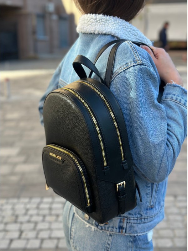 Рюкзак Michael Kors Jaycee Medium Backpack Black Gold