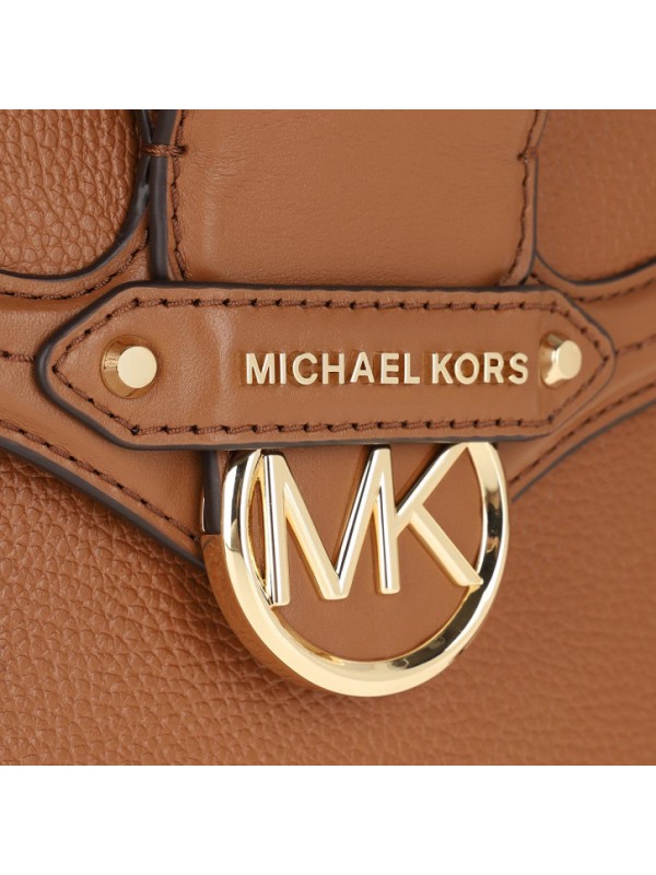 Cумка Michael Kors Jessie Medium Pebbled Leather Shoulder Bag Brown