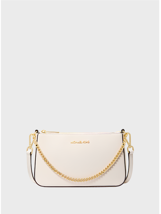 Сумка Michael Kors Jet Set Medium Saffiano Leather Crossbody Cream