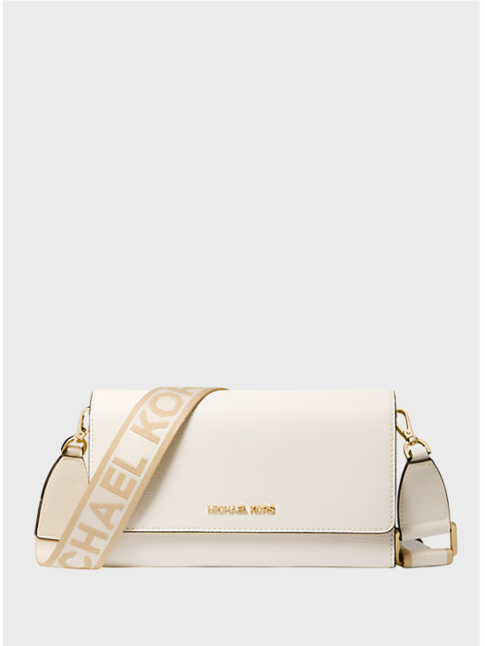 Сумка клатч Michael Kors Jet Set Item Leather Crossbody Cream