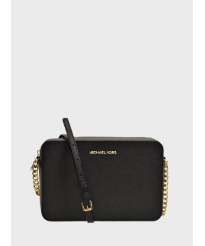 Cумка Michael Kors Jet Set Crossbody Black Gold