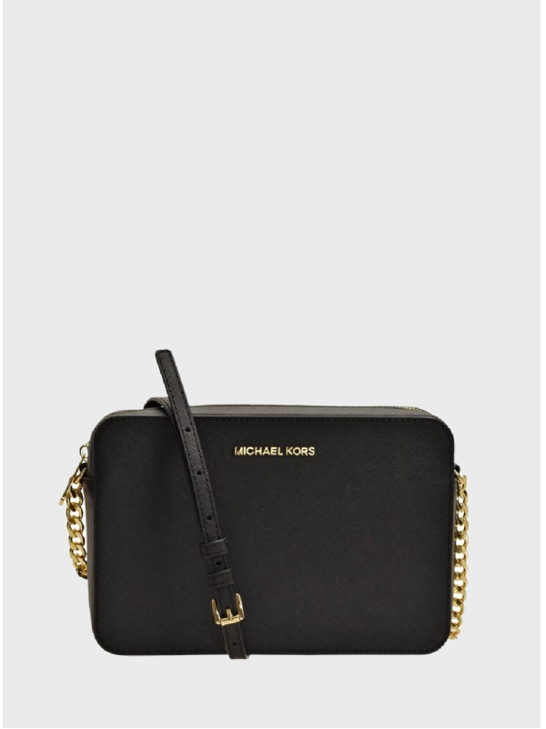 Cумка Michael Kors Jet Set Crossbody Black Gold