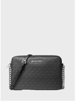 Cумка Michael Kors Jet Set Crossbody Black Logo