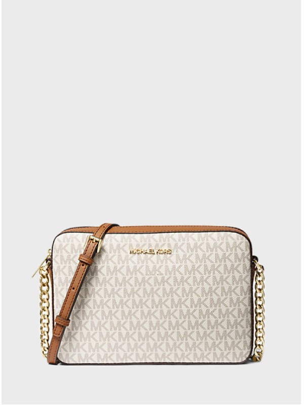 Cумка Michael Kors Jet Set Crossbody Vanilla Logo