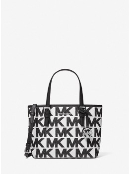 Cумка Michael Kors Jet Set Travel XS Tote Logo Black/White