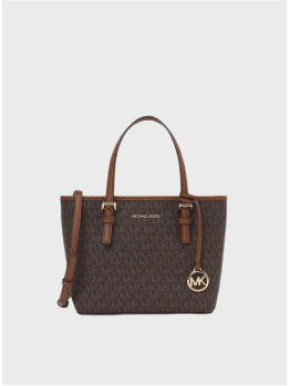 Cумка Michael Kors Jet Set Travel XS Tote Brown logo