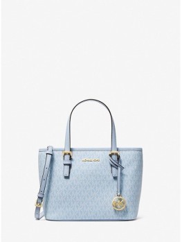 Cумка Michael Kors Jet Set Travel XS Tote Light Blue logo