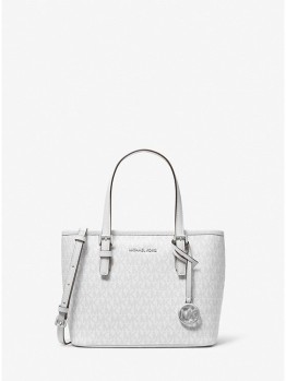 Cумка Michael Kors Jet Set Travel XS Tote white logo