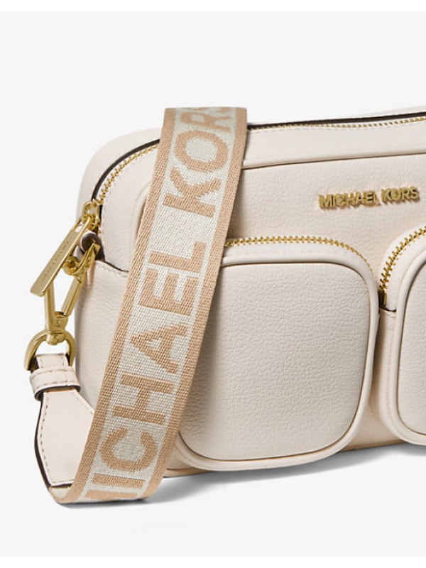 Сумка Michael Kors Jet Set Medium Leather Crossbody Bag White