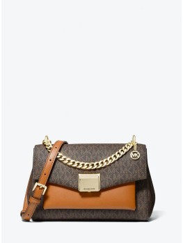 Cумка Michael Kors Lita Medium Brown logo