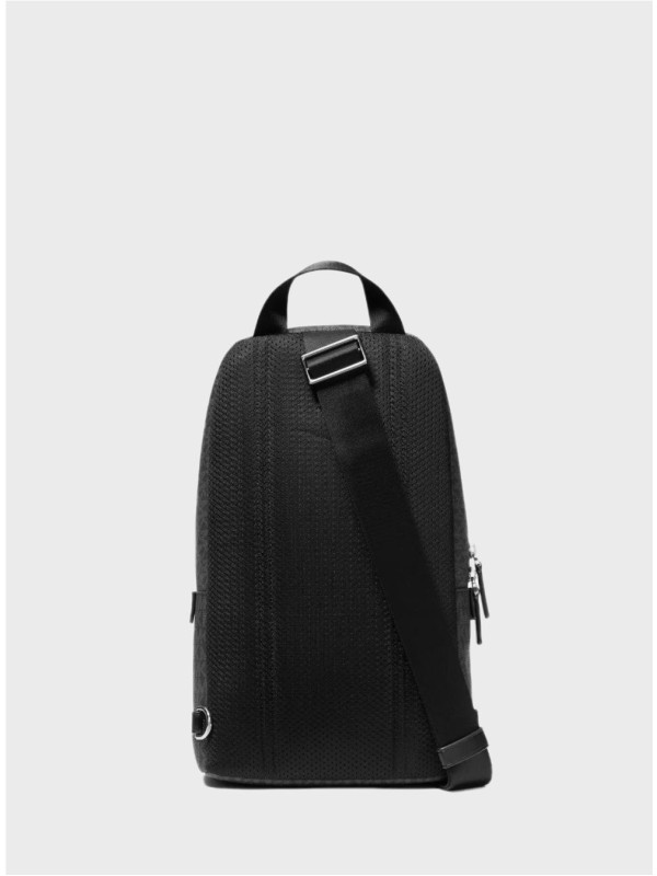 Мужская сумка Michael Kors Cooper Commuter Sling Pack Black Logo