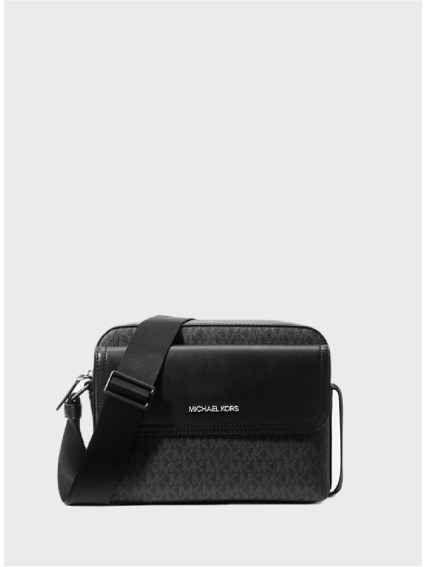 Мужская сумка Michael Kors Cooper Medium Signature Camera Black Logo 