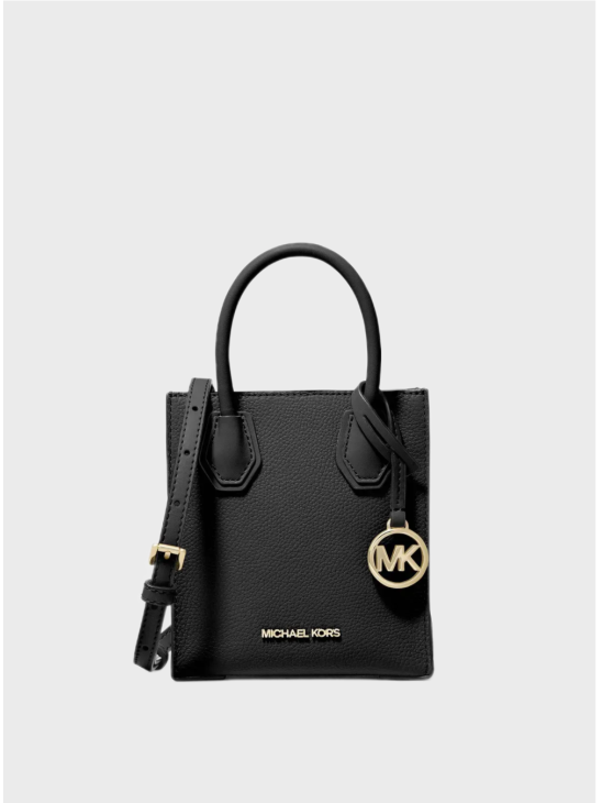 Сумка Michael Kors Mercer Extra-Small Pebbled Leather Crossbody Black