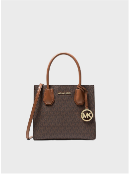 Cумка Michael Kors Mercer Mini Tote Bag Brown logo
