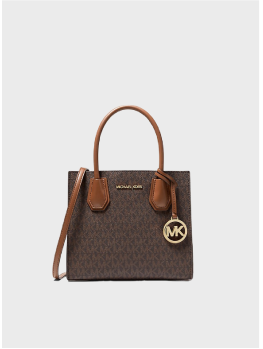 Cумка Michael Kors Mercer Mini Tote Bag Brown logo