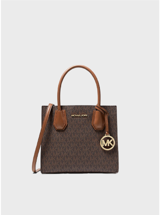 Cумка Michael Kors Mercer Mini Tote Bag Brown logo