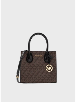 Cумка Michael Kors Mercer mini Tote Bag black/brown logo