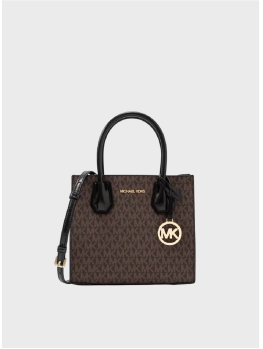 Cумка Michael Kors Mercer mini Tote Bag black/brown logo