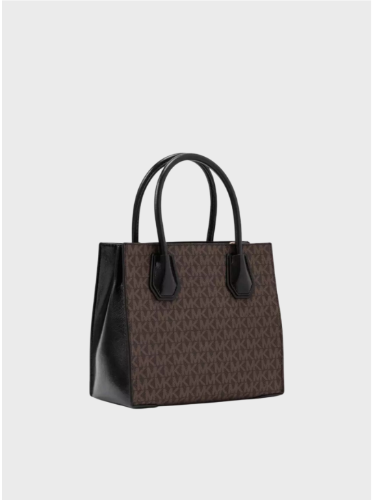 Cумка Michael Kors Mercer mini Tote Bag black/brown logo