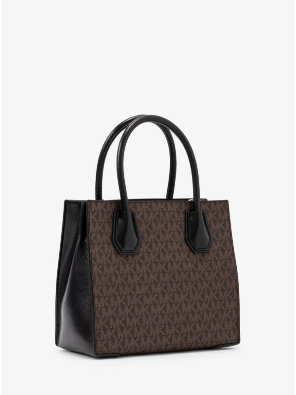 Cумка Michael Kors Mercer mini Tote Bag black/brown logo