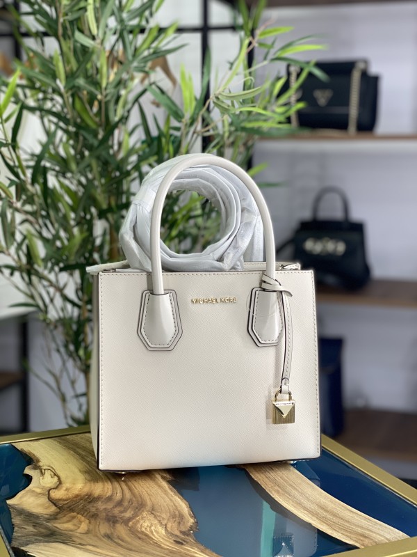 Cумка Michael Kors Mercer Mini Leather Tote Bag Light Cream