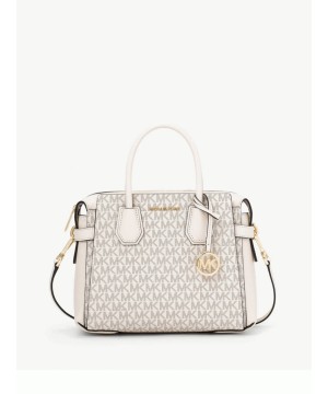 Cумка Michael Kors Mercer Satchel Small Vanilla logo