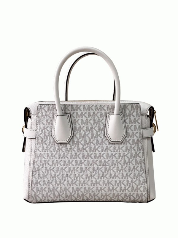 Cумка Michael Kors Mercer Satchel Small Vanilla logo