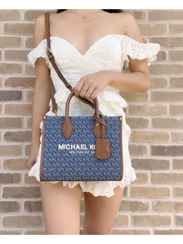 Cумка Michael Kors Mirella Small  Tote Denim logo