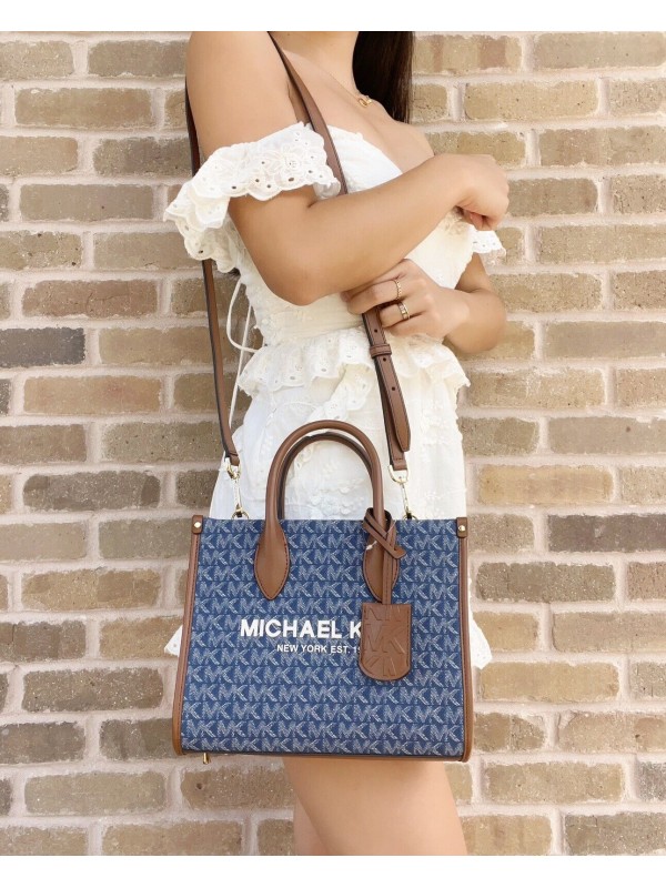 Cумка Michael Kors Mirella Small  Tote Denim logo