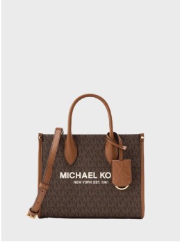 Сумка Michael Kors Mirella Small Tote Brown Logo