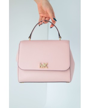 Cумка Michael Kors Mott Medium Leather Setchel pink