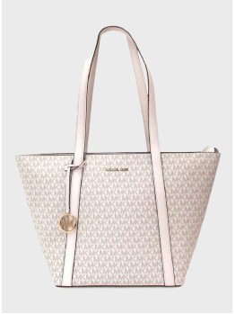 Сумка Michael Kors Pratt Large Top Zip Tote Shoulder Vanilla Logo