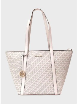 Сумка Michael Kors Pratt Large Top Zip Tote Shoulder Vanilla Logo