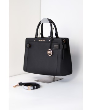 Cумка Michael Kors Rayne Medium Saffiano Leather Satchel Black