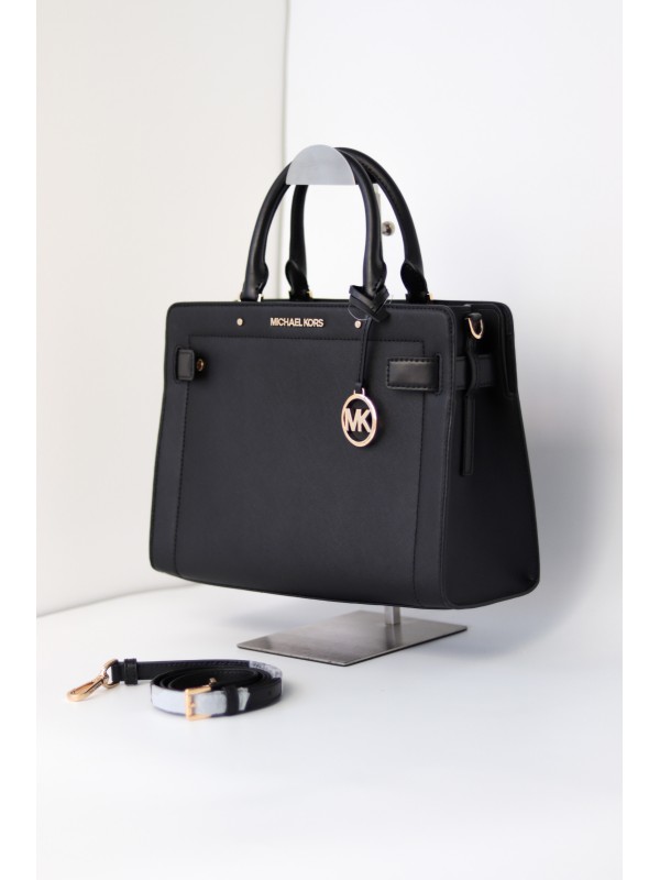 Cумка Michael Kors Rayne Medium Saffiano Leather Satchel Black