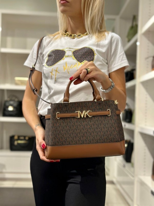 Cумка Michael Kors Reed Brown logo