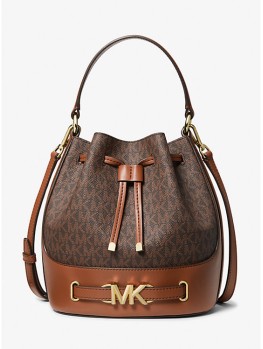 Cумка Michael Kors Reed Bucket Brown logo