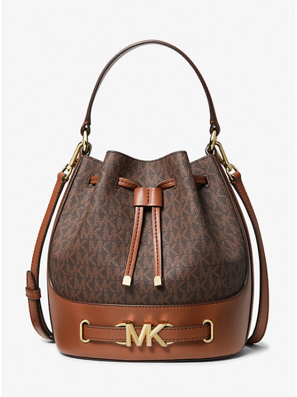 Cумка Michael Kors Reed Bucket Brown logo