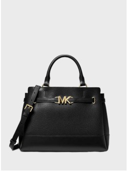 Cумка Michael Kors Reed Large Leather Belted Satchel Black