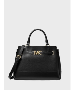 Cумка Michael Kors Reed Large Leather Belted Satchel Black