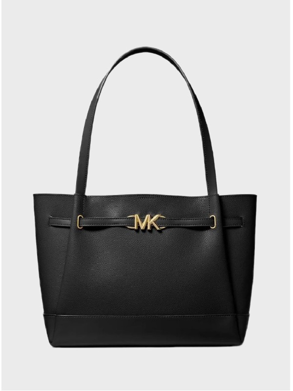 Cумка Michael Kors Reed Large Leather Belted Satchel Black