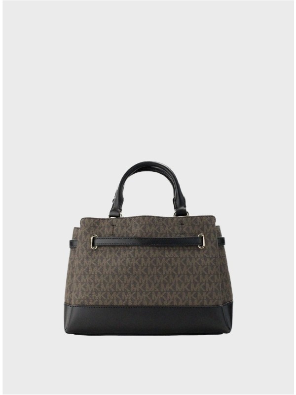 Сумка Michael Kors Reed Small Satchel Brown Logo