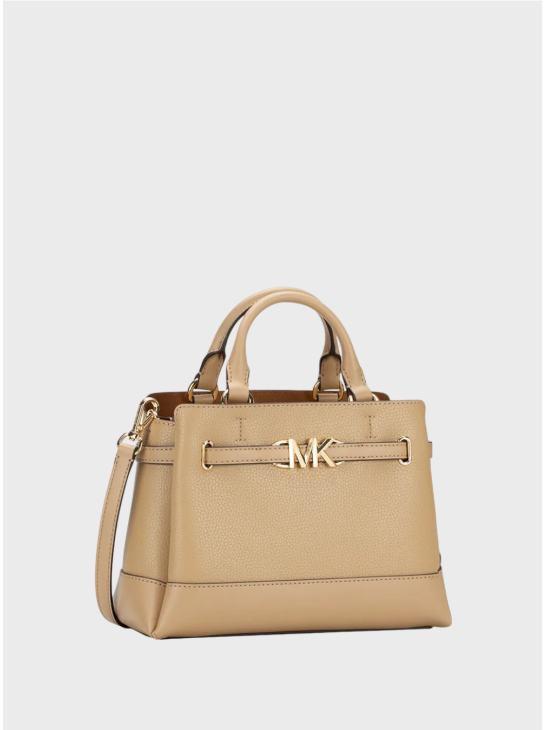 Сумка Michael Kors Reed Small Leather Belted Satchel Beige