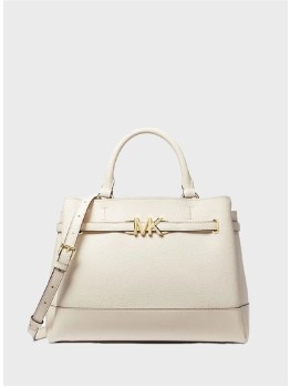 Cумка Michael Kors Reed Large Leather Belted Satchel White