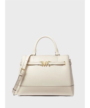 Cумка Michael Kors Reed Large Leather Belted Satchel White